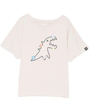 SPORT b. by agnès b. Outline Dino T-Shirt - White
