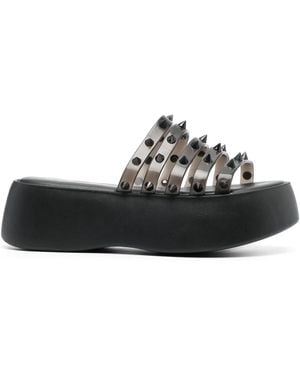 Jean Paul Gaultier X Melissa 60Mm Punk Love Becky Platform Sandals - Black