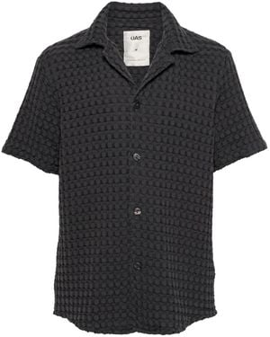 Oas Cuba Camp-Collar Shirt - Black