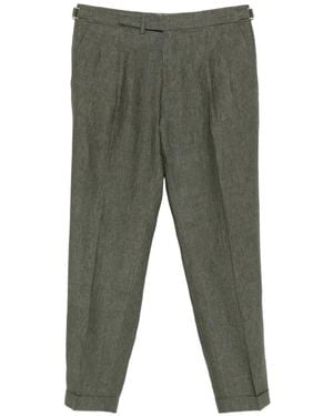 Briglia 1949 Pleated Side-Adjuster Trousers - Green