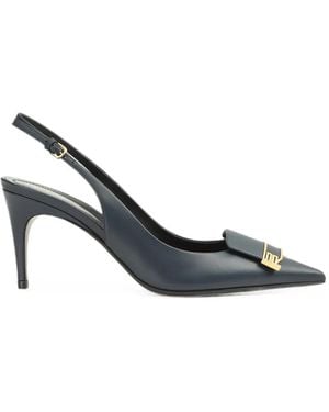 Sergio Rossi Sr Evolv Buckle-Detail Court Shoes - White