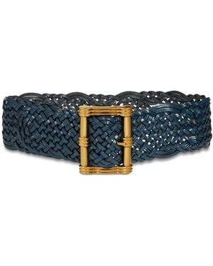 Etro Cinturón Con Diseño Tejido - Azul