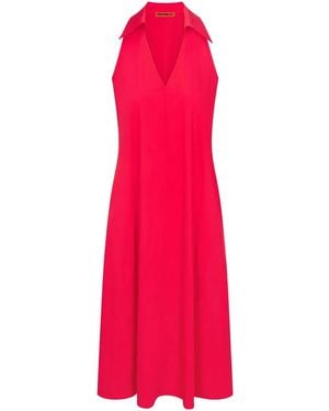 Simon Miller Nava Midikleid aus Popeline - Rot