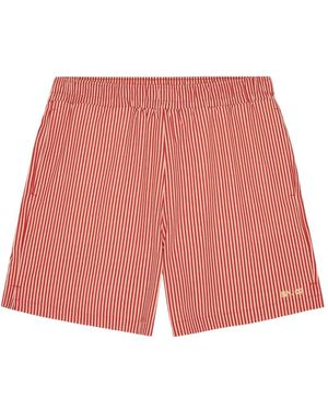 NN07 Striped Holiday Swim Shorts - Red