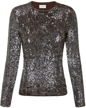 P.A.R.O.S.H. Parosh スパンコール トップ - ブラック