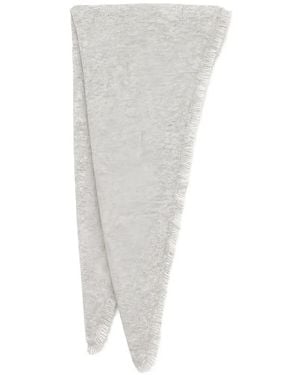 Isabel Marant Bufanda Penina con dobladillo de flecos - Blanco