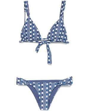 Cia.Marítima Bikini estampado - Azul