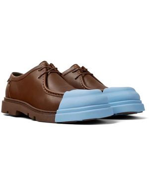 Camper Junction Lace-Up Leather Derby Shoes in Brown | Lyst display picture 1