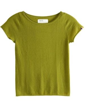Extreme Cashmere Lolita Boat-Neck T-Shirt - Green