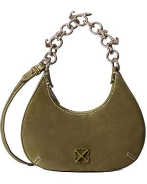 Off-White c/o Virgil Abloh Hemisphere Suede Tote Bag - Green