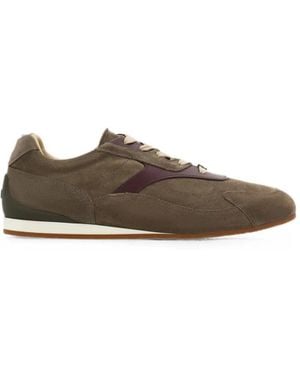 Ferragamo Baskets À Empiècements - Marron
