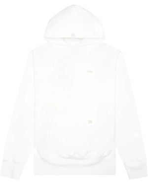 Advisory Board Crystals Logo-Embroidered Pullover Hoodie - White
