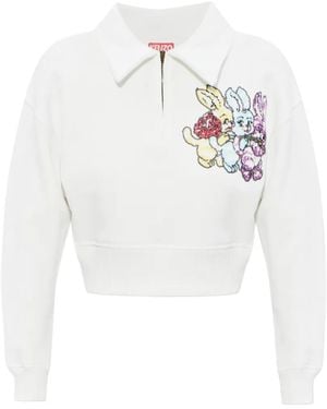 KENZO Cartoon Polo Shirt - White