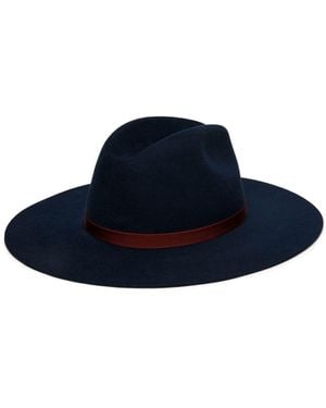 Bally Logo-Embroidered Fedora - Blue