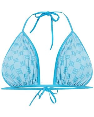 MISBHV Monogram Bikini Top - Blue
