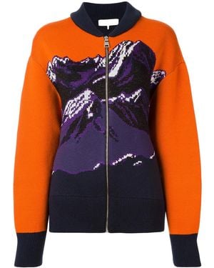 PUCCI Mountainscape Printed Cardigan - Blue