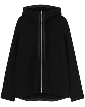 Jil Sander Drawstring Hooded Jacket - Black