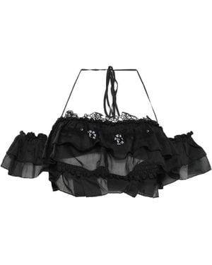 Ermanno Scervino Embroidered Top - Black