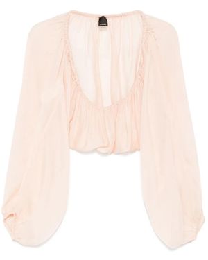 Pinko クロップド トップ - ピンク