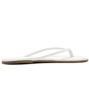 TKEES Tubular Lily Flat Thong Sandals - White