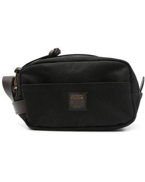 Filson Logo-Patch Wash Bag - Black