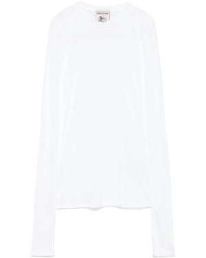 Semicouture T-Shirt Met Ronde Hals - Wit