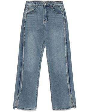 B+ AB Raw Edge Jeans - Blue