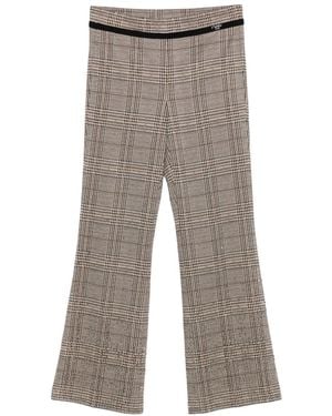 Cambio Geruite Broek - Grijs