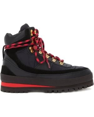 Odissi Botas Vicky Con Cordones - Negro