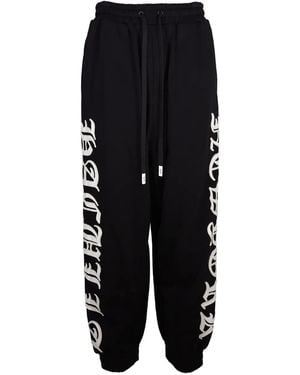 Haculla Nyc Side-Panel Embroidered Track Trousers - Black