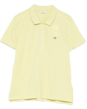 GANT Polo De Manga Corta - Amarillo