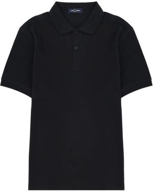 Fred Perry Short-Sleeve Polo Short - Black