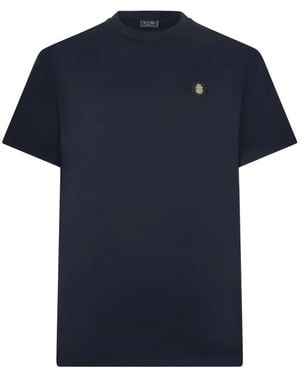 Billionaire Logo-Patch T-Shirt - Blue