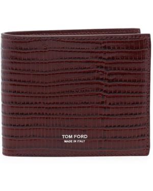 Tom Ford Leather Wallet - Purple