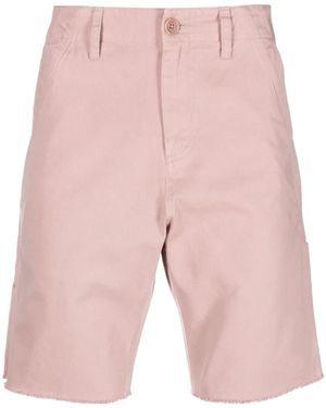 Zadig & Voltaire Logo-Patch Cotton Bermuda Shorts - Pink