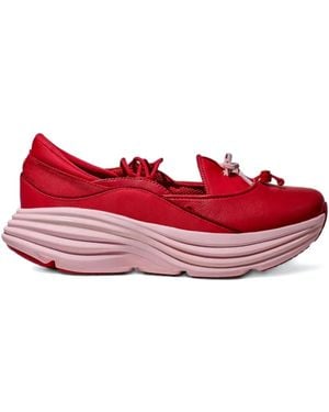 Hoka One One Bow Panel Trainers - Red