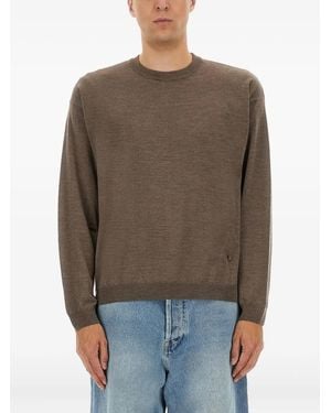 Moschino Logo-Detail Sweater - Brown