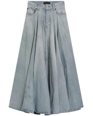 Balenciaga Cotton Maxi Skirt - Blue