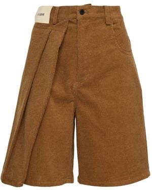 BONBOM Bermudas De Pana - Marrón
