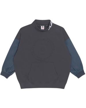 Aape By A Bathing Ape Logo-Embossed Paneled Sweatshirt - Blue