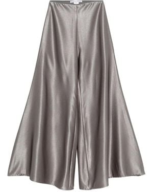 Stephan Janson Satin Flared Pants - Gray
