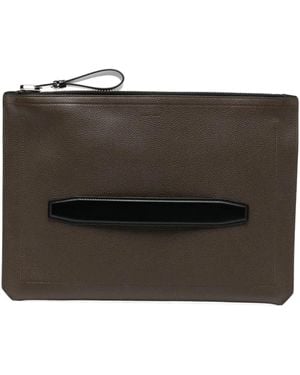 Tom Ford レザー Pcバッグ - ブラック
