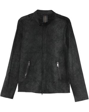 Giorgio Brato Zipped Leather Jacket - Black