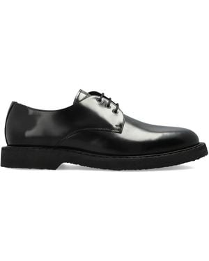 A.P.C. Glazed Leather Derbies - Black