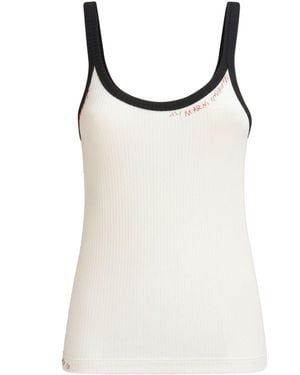 Marni Contrasting Tank Top - Natural