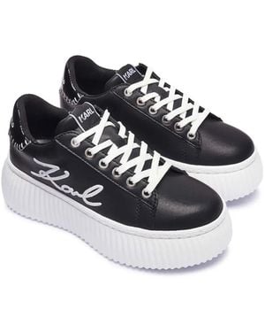 KARL LAGERFELD Kreeper Platform Sneakers - Blue