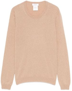 Barba Napoli Crew-Neck Jumper - Natural