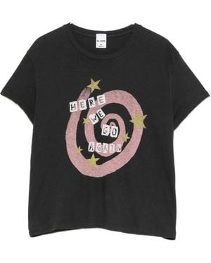 RE/DONE Graphic-Print T-Shirt - Black