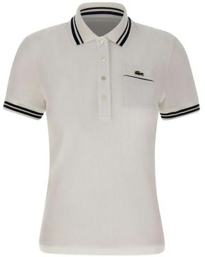 Lacoste Chest-pocket Polo Shirt - White