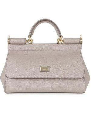 Dolce & Gabbana Borsa Mini Sicily - Grigio